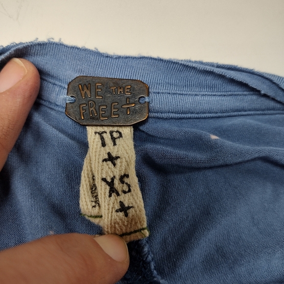 Free People Oversized Shapeless Midi Bleached Tie Dye Dress - Picture 6 of 6